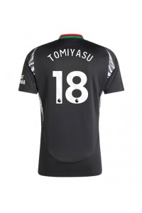 Arsenal Takehiro Tomiyasu #18 Jalkapallovaatteet Vieraspaita 2024-25 Lyhythihainen